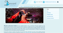 Desktop Screenshot of dancesportscotland.org