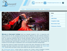 Tablet Screenshot of dancesportscotland.org